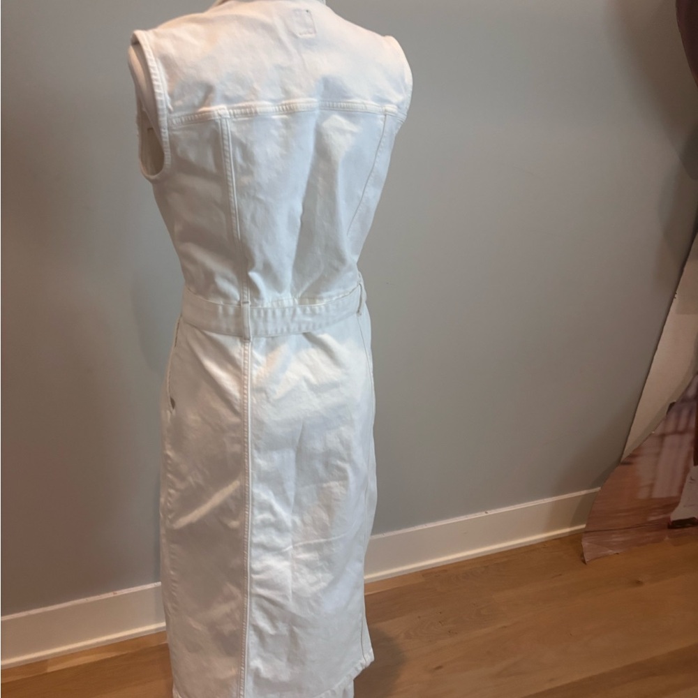GAP midi white denim jean dress. 12T - Picture 5 of 8